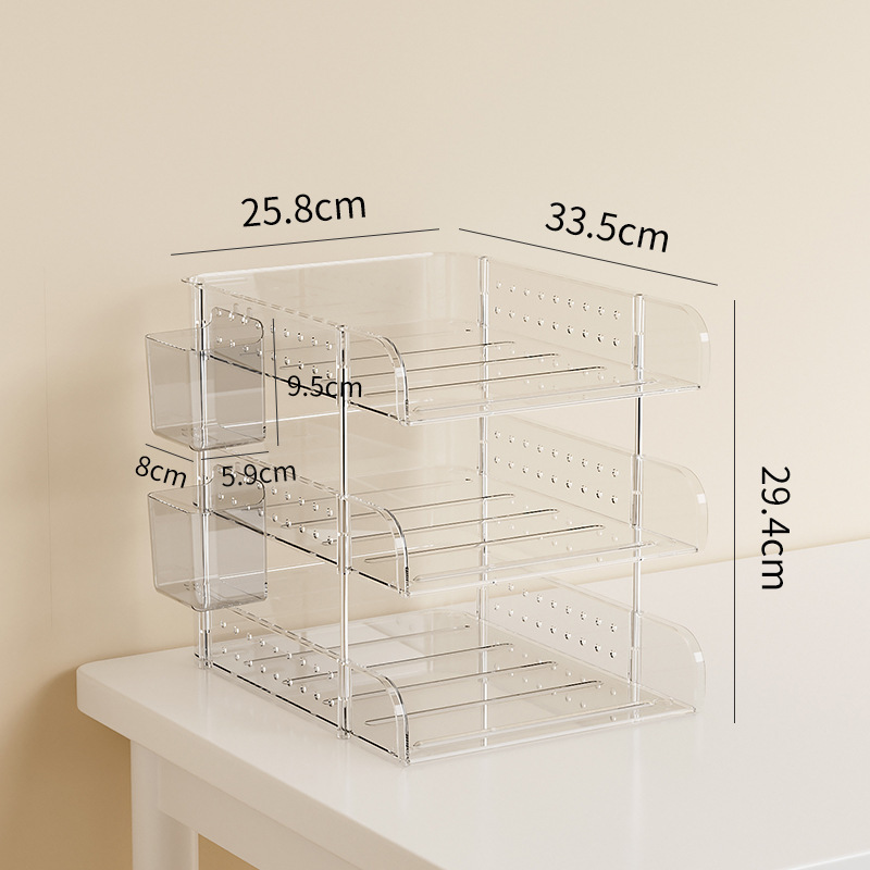 Blanc transparent [porte-stylo 3 couches 2]