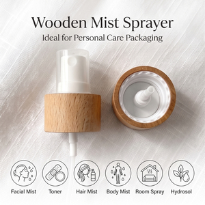 ขวดสเปรย์ไม้ธรรมชาติ WeWood จากเวียดนาม หัวฉีดพ่นละอองละเอียด พร้อมปลอกไม้ สำหรับบรรจุภัณฑ์เครื่องสำอาง - Product Image 4