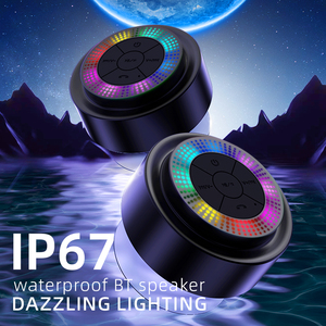 Anillo LED Circular con Gradiente RGB, Diseño con Certificación CE, FCC, ROSH, TELEC, IP67, Resistente al Agua, F012C, Portátil, para Dormitorio o Ducha, para Altavoz de 5.5 Pulgadas - Product Image 2