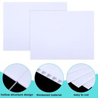 Capoda 10-pack gegolfde kunststof platen 4mm dik, blanco tuin-/gazonborden (30x40 inch), bulk, voor buitengebruik in de landbouw & voor groenteteelt