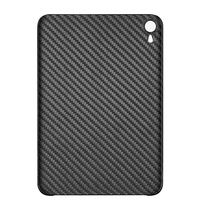 Vente en gros de coques de protection pour tablette iPad Mini 6/7 en fibre de carbone véritable noire, résistantes à l'usure, de 8,3 pouces et d'une épaisseur de 0,7 mm