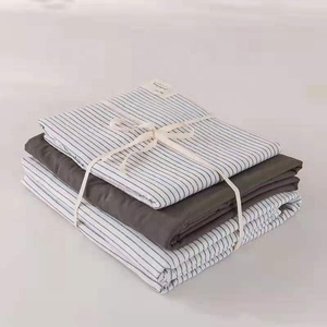 Ropa de cama encantadora, colcha de algodón de lavado de color liso, funda de almohada, Juego de 4 piezas, <span class=keywords><strong>2021</strong></span> - Product Image 3