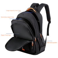 Étanche Durable 15.6 pouces sac d'ordinateur loisirs voyage école étudiant sac à dos hommes affaires sacs à dos pour ordinateur portable