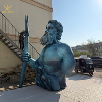 Mascotte gonflable géante Poseidon accrocheuse - Décoration de dieu grec pour l'entrée du centre commercial/attraction d'événement
