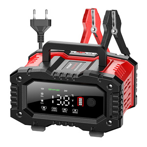 Chargeur de batterie de voiture FOXSUR 20A pour 12V/24V avec réparation par impulsions, chargeur intelligent portable pour camion, moto, AGM/<span class=keywords><strong>LA</strong></span>/LiFePO4 - Product Image 1