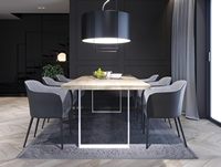 Pieds de table en métal réglables au design moderne pour cadre de bureau debout – Solides et faciles à installer – Utilisation à domicile/bureau