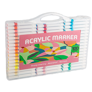 Thiết lập của 120 không thấm nước Acrylic sơn bút 3 mét tip tốt Markers cho trẻ em để vẽ trên vải nhựa & nghệ thuật dự án - Product Image 1