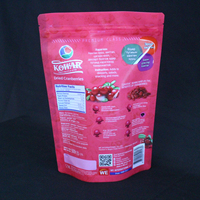 Sachet Doypack Transparent Personnalisé avec Fenêtre en Plastique, Anti-Humidité, pour Emballage de Fruits Secs et de Café