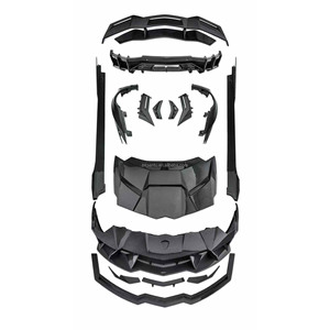 ชุดแต่งตัวถังคาร์บอนไฟเบอร์แห้งแบบใหม่ Runde CMST Design สำหรับ Aventador LP700 ติดตั้งง่ายแบบขันสกรู ฝากระโปรงหน้า สเกิร์ตข้าง - Product Image 2