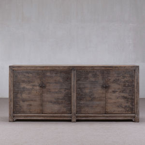 خزانة جانبية فاخرة عتيقة تقليدية مصنوعة يدويًا من الخشب الصلب صديقة للبيئة للمنزل والفنادق والمستشفيات والمطبخ وغرفة المعيشة - Product Image 3