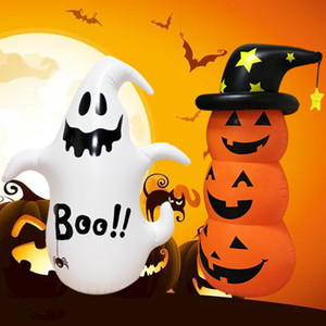 Halloween Christmas Inflatable Decorations Santa Snowman Ghost Pumpkin Yard Props PVC Outdoor Holiday Decor - Product Image 2