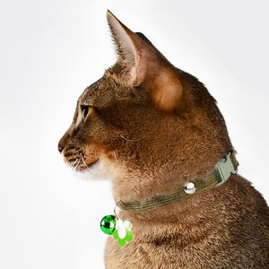 Collar bonito personalizado con campanas, stock a granel, fabricación al por mayor, collar de seguridad para perros pequeños, accesorios baratos para abalorios para mascotas - Product Image 2