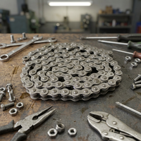 Cadena 420 de 100 Eslabones de 12.7mm, Repuesto para Cadenas de Transmisión Estándar GB para Motocicletas, Cuatrimotos y Go Karts