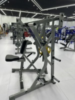 Máquina de remo iso-lateral de fuerza comercial ROSEN Source Factory para entrenamiento de espalda con carga de placas