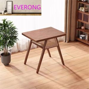 EV-Best Sedia in Vimini di Legno, Tavolo e <span class=keywords><strong>Sedie</strong></span> da Pranzo per Casa e Hotel, Arredo per Cortile, Negoziazione, Impilabile e con Spazio di Archiviazione - Product Image 5