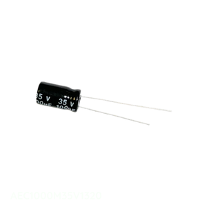 Condensador Original CAP ALUM 1000UF 20% 35V RADIAL 1000 uF de Montaje a Través de Orificio AEC1000M35V1320 - Product Image 1
