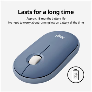 Logitech Pebble <b>Wireless</b> <b>Mouse</b>, Silent Click Symmetric <b>Mouse</b>, Portable Ultra-Thin Fashion <b>Mice</b> <b>for</b> Office Home <b>Laptop</b> - Product Image 5