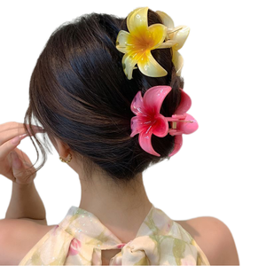 مشابك شعر هاواي بلوميريا بالجملة، إكسسوارات شعر خفيفة الوزن للعطلات - Product Image 2