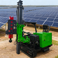 Machine de forage rotative sur chenilles pour l'installation de pieux solaires, pour le forage de trous de fondations, modèle Desert Solar Pile, à vendre
