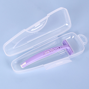 SUNSHING Manual Razor Travel Case Shaving Tool Storage Box Plastic Shaver Razor Protector Container Portable Razor Holder Case - Product Image 3