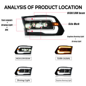 Accessoires HOSI pour phares à <span class=keywords><strong>prix</strong></span> d'usine Lampe de <span class=keywords><strong>voiture</strong></span> à 2 lentilles <span class=keywords><strong>RAM</strong></span> <span class=keywords><strong>1500</strong></span> 2500 3500 pour Dodge <span class=keywords><strong>Ram</strong></span> 2009-2018 Phares à LED - Product Image 6