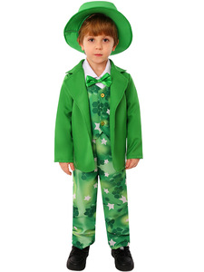Disfraz de <span class=keywords><strong>Duende</strong></span> Irlandés para el Día de Irlanda, Chaleco <span class=keywords><strong>Verde</strong></span>, <span class=keywords><strong>Traje</strong></span> de <span class=keywords><strong>Duende</strong></span> Irlandés, Disfraz Divertido para Niños - Product Image 2