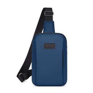 Men's Chest Bag Blue Large Capacity Solid Color Everyday Outfits Spring 2025 - Product Image 4