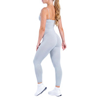 Conjunto Deportivo de 3 Piezas para Yoga, Transpirable, Sin Costuras, Sensación de Desnudez, Secado Rápido, Alta Elasticidad, para Correr, Gimnasio y Fitness