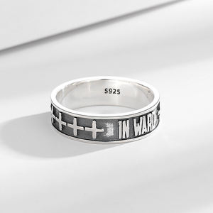 Nuovo Fashion Design donna uomo di lusso <span class=keywords><strong>925</strong></span> <span class=keywords><strong>argento</strong></span> anello Blacken - Product Image 2