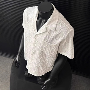 Polo a maniche corte da uomo vintage estivo 2025 vestibilità ampia - Product Image 1