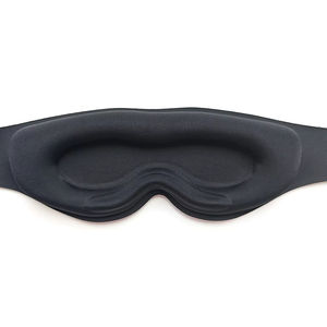 Masque de sommeil 3D personnalisé noir, masque lesté doux avec 80g de billes de verre pour le soulagement du stress, avec velcro silencieux - Product Image 2