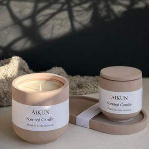 Vela Aromática AIKUN de Larga Duración, Sin Humo, de Cera de Soya, para Yoga, Meditación, Spa, Hotel, Venta al Por Mayor, OEM - Product Image 1