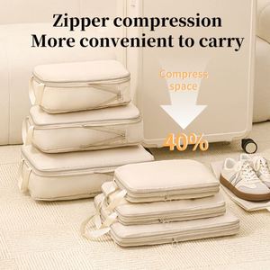 Lot de 4 sacs de rangement compressibles pour voyage, valise, armoire, vêtements et couettes - Product Image 5
