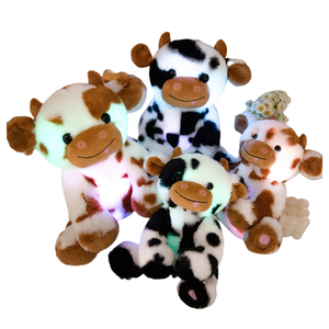 Lumineux personnalisé créatif éclairer LED vache peluche peluche jouet <span class=keywords><strong>veilleuse</strong></span> peluche - Product Image 1