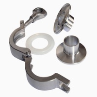 Conector Sanitario Tri-Clover 304, Abrazadera para Tubería, Juego de Férulas TC, para Maquinaria de Procesamiento de Alimentos