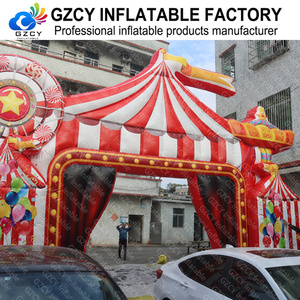 Tente d'entrée gonflable commerciale pour <span class=keywords><strong>cirque</strong></span>, chapiteau gonflable à thème carnaval pour événements d'enfants, location pour parcs d'attractions - Product Image 3