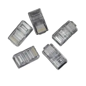 Passen Sie den modularen Stecker des hochwertigen PC-Kunststoffs CAT5 UTP 8 P8C rj45 für das Patchkabel an