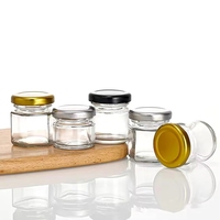 Livraison gratuite 1 oz 1,5 oz Petits pots en verre pour cornichons miniatures 25 ml Pot à miel Vente en gros