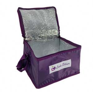 Custom <b>Food</b> <b>Delivery</b> Reusable Trolley Cooler <b>Bag</b> With Longer Strap Design for Picnic Large Capacity Lunch <b>Bag</b> - Product Image 5