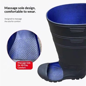 Top-level S5 <strong>Wellington</strong> Unisex Anti-static PVC Shoes Steel Toe and Midsole Mining Agricultural Waterproof Work Safety Rain <strong>Boots</strong> - Product Image 4