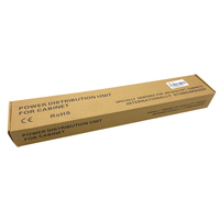 Prise PDU standard européenne 19 pouces 1U en alliage d'aluminium 6 voies 19 pouces 1U armoire réseau équipement de distribution d'énergie en plastique