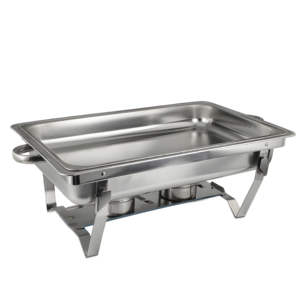 Faltbarer Rahmen Food Pan Kraftstoff halter Deckel Edelstahl Buffet Server und Wärmer für Hotel & Restaurant Bankette & Hochzeiten - Product Image 2