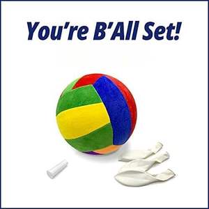 OEM 7,9 "Kickball lavable seguro cubierta de material de gamuza suave con tubo de inflado de globos para ejercicios al aire libre en interiores voleibol - Product Image 6