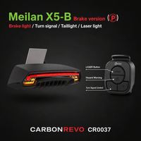 Feu arrière de trottinette électrique Carbonrevo avec signal laser – Pièce de rechange légère et de haute qualité, ajustement parfait