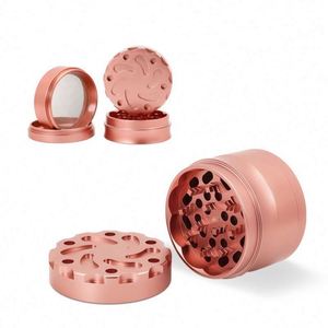 Hot Sale Aluminum Alloy 63*50mm 4 Layers Concave Smoking <b>Herb</b> Tobacco <b>Grinder</b> - Product Image 3