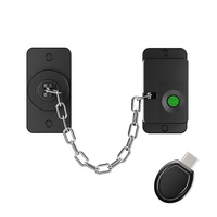 Verrou biométrique sans clé à empreinte digitale pour armoire, réfrigérateur, sécurité enfant, verrou réglable robuste pour fenêtre et porte coulissante