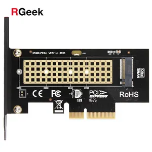 RGeek M.2到PCIE3.0 Pcie 3.0 NVME SSD转接卡全速X4 2230-2280扩展M键不支持SATA NGFF