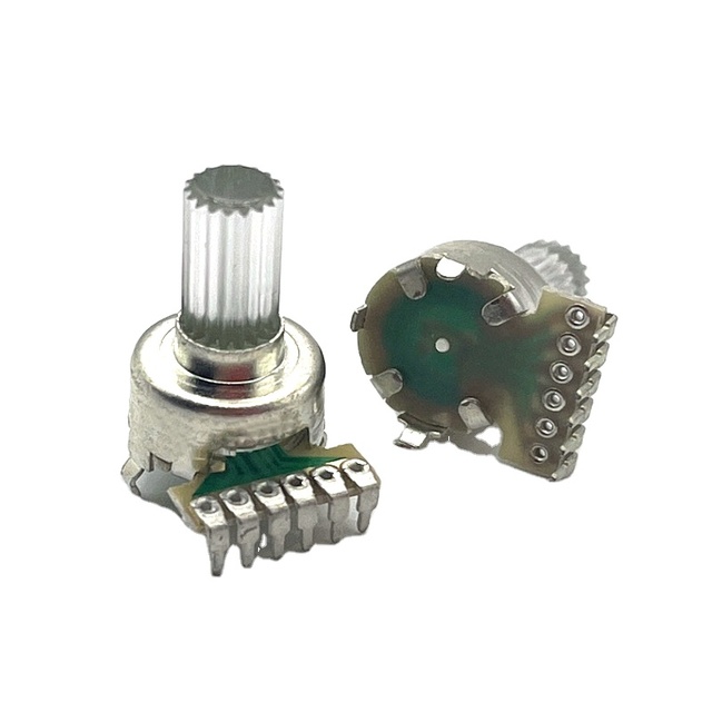 Patent LED Potentiometer DB-122KEP Multi-color Light with Center Click Rotary Potentiometer for Audio