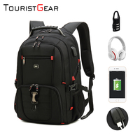 Sac à dos pour ordinateur portable grande capacité, imperméable, pour voyages d'affaires, multifonctionnel, unisexe, avec fermeture éclair antivol, en polyester, avec port USB