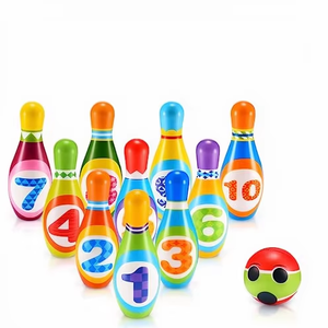 Ensemble <span class=keywords><strong>de</strong></span> bowling souple en PU pour enfants, jouet éducatif avec chiffres, <span class=keywords><strong>jeu</strong></span> interactif parent-enfant, sport d'intérieur et d'extérieur pour tout-petits, vente en gros - Product Image 1